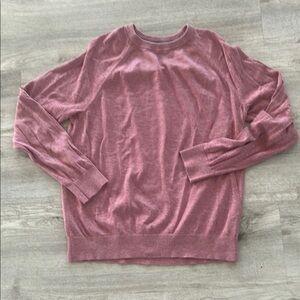 Banana Republic Pink Heather Crewneck Sweater Organic Cotton